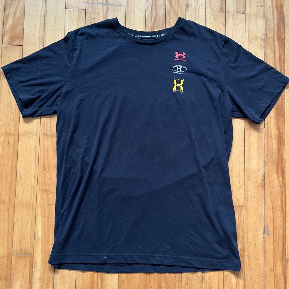 Under Armour Loose Fit Graphic T-Shirt Men's XL Black Athletic Casual